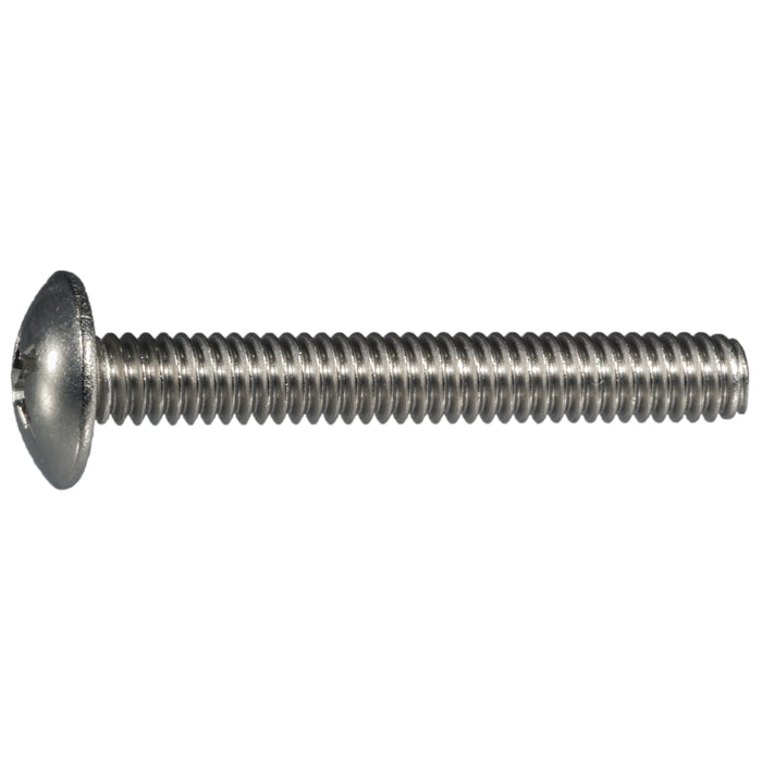 #8-32 x 1-1/4" 18-8 Stainless Steel Coarse Thread Phillips Truss Head Machine Screws