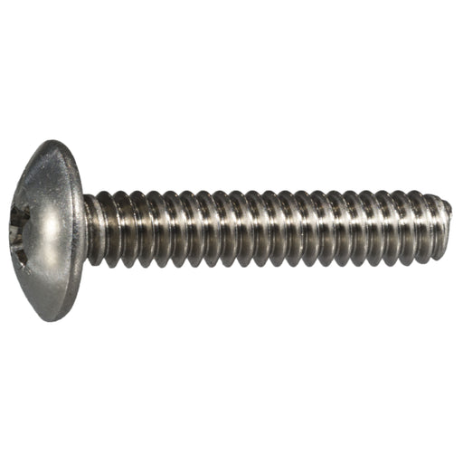 #10-24 x 1" 18-8 Stainless Steel Coarse Thread Phillips Truss Head Machine Screws