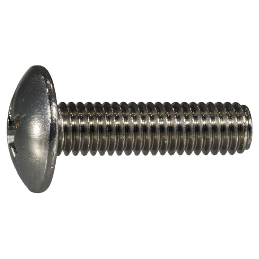 #10-32 x 3/4" 18-8 Stainless Steel Fine Thread Phillips Truss Head Machine Screws