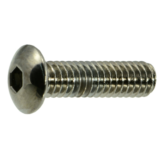 Albany County Fasteners #8-32 Button Head Socket Cap Screws – 18-8 Stainless Steel (Multiple Lengths)