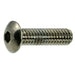 #8-32 x 5/8" Black Chrome Plated Steel Coarse Thread Button Head Socket Cap Screws