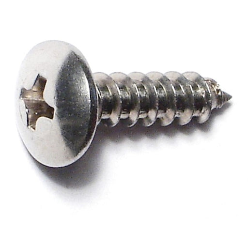 #8 x 5/8" 18-8 Stainless Steel Phillips Truss Head Sheet Metal Screws