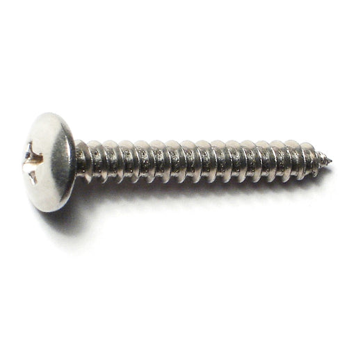 #8 x 1-1/4" 18-8 Stainless Steel Phillips Truss Head Sheet Metal Screws