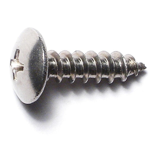 #10 x 3/4" 18-8 Stainless Steel Phillips Truss Head Sheet Metal Screws