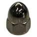 #10-24 Black Chrome Plated Steel Coarse Thread Acorn Nuts