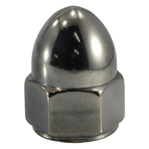 5/8"-11 Black Chrome Plated Steel Coarse Thread Acorn Nuts