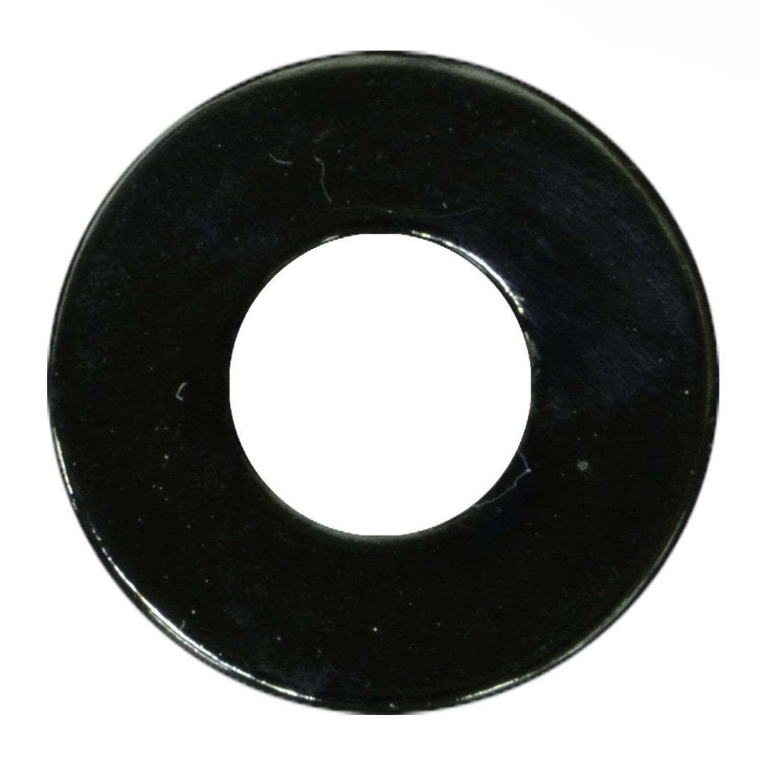 #10 x 7/32" x 1/2" Black Chrome Plated Grade 2 Steel SAE Flat Washers
