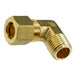 3/8" OD x 1/4MIP Brass Compression Pipe Elbows