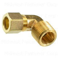 1/2" OD x 1/2MIP Brass Compression Pipe Elbows (2 pcs.)