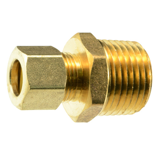 3/8" OD x 1/2MIP Brass Compression Pipe Connectors