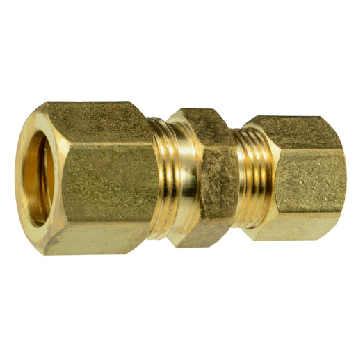 1/2" OD x 3/8" OD Brass Compression Unions