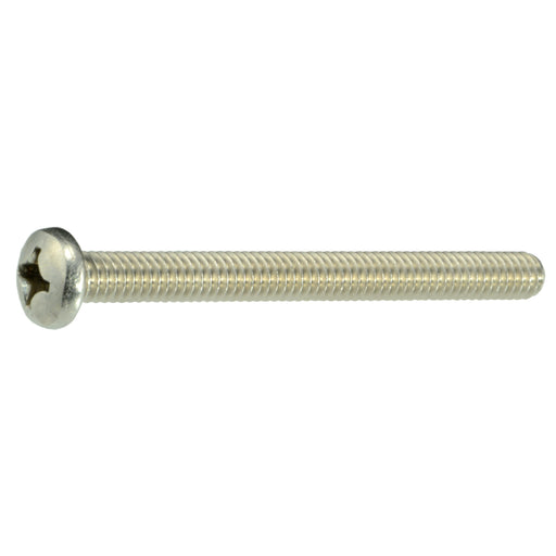 #12-24 x 2-1/2" 18-8 Stainless Steel Coarse Thread Phillips Pan Head Machine Screws