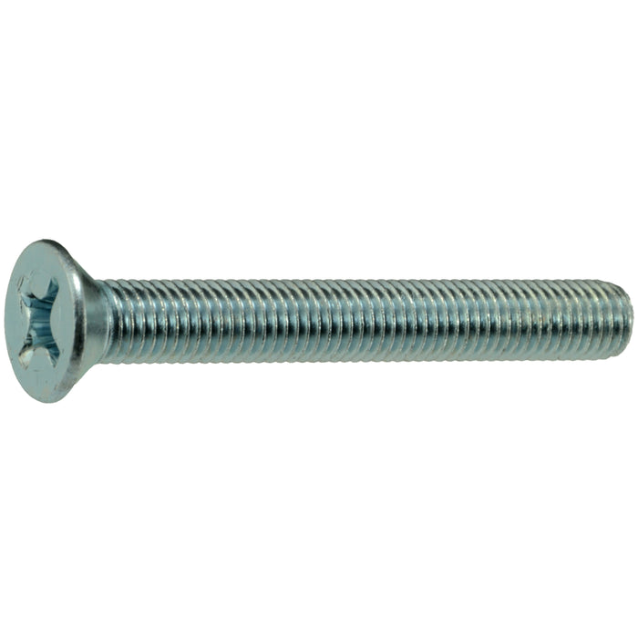 1/4"-28 x 2" Zinc Plated Steel Fine Thread Phillips Flat Head Machine Screws