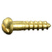 #1 x 3/8" Brass Slotted Round Head Wood Screws