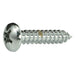 #12 x 1" Chrome Plated Steel Phillips Pan Head Sheet Metal Screws