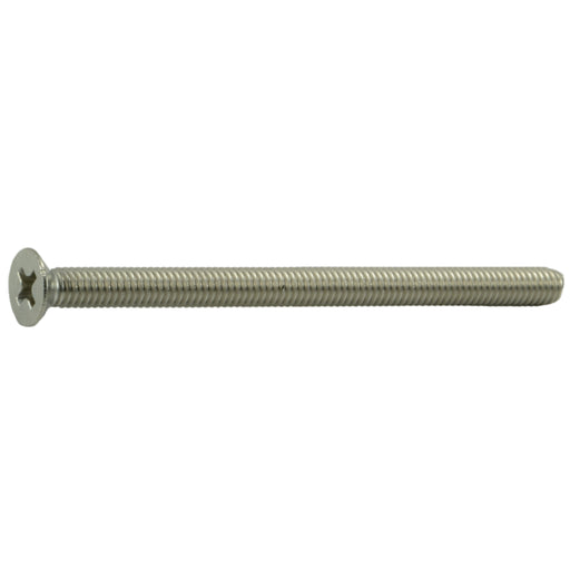 4mm-0.7 x 60mm A2 Stainless Steel Coarse Thread Phillips Flat Head Machine Screws