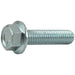 3/8"-16 x 1-1/2" Zinc Plated Grade 5 Steel Coarse Thread Hex Washer Head Serrated Flange Bolts