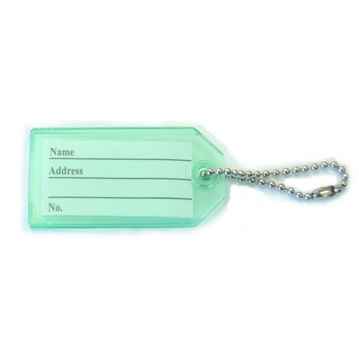 Blue Chain Key Tags with Chains