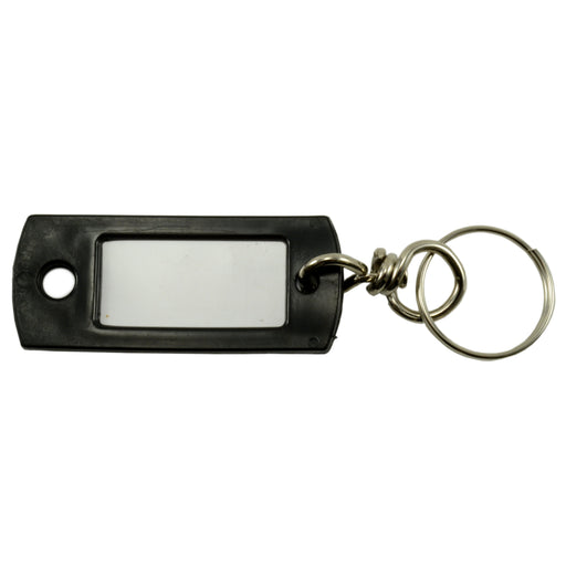 Black Key Tags with Metal Swivels