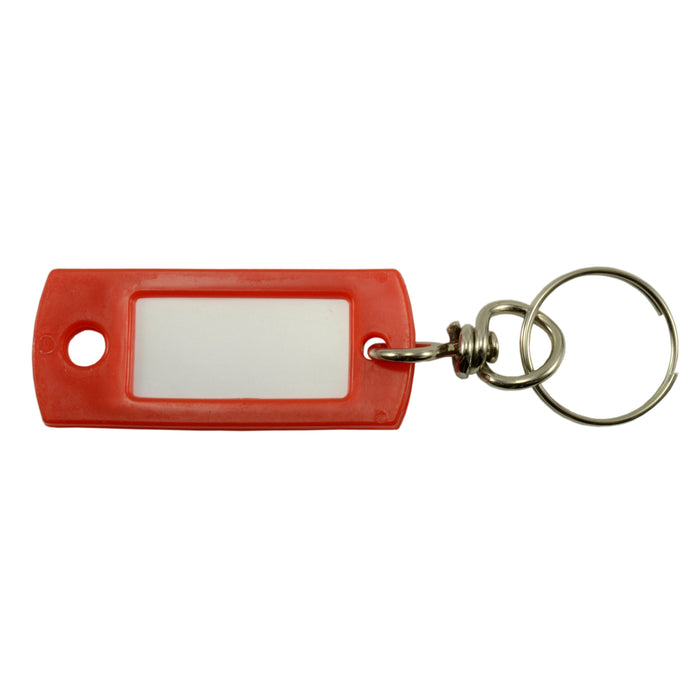 Red Key Tag Red Key Tags with Metal Swivels (6 pcs.) — MonsterFastener