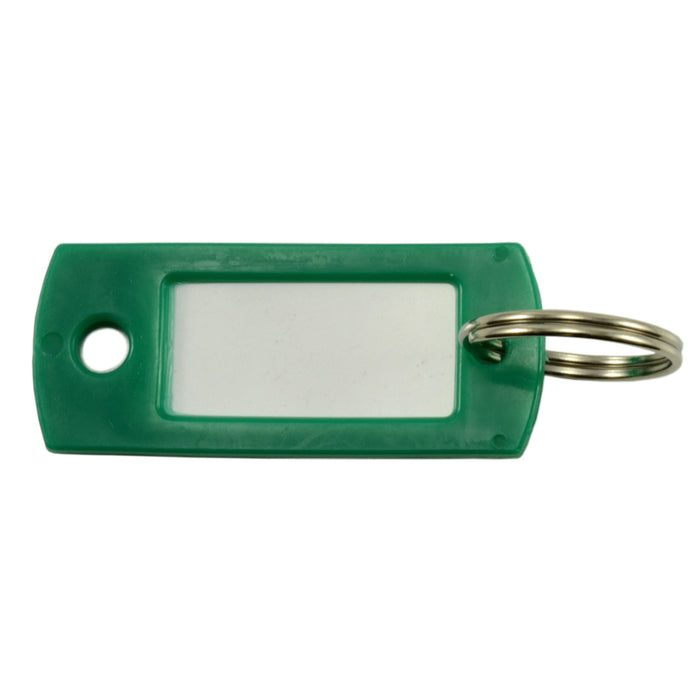 Green Ring Key Tags with Splits