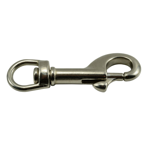 3/8" x 2-1/2" Swivle 316 Stainless Steel Bolt Snap Hooks