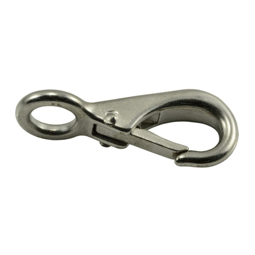 3/8" 316 Stainless Steel Fixed Trigger Snap Hooks