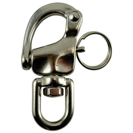 1/2" x 2-3/4" 316 Stainless Steel Swivel Snap Hook Shackles