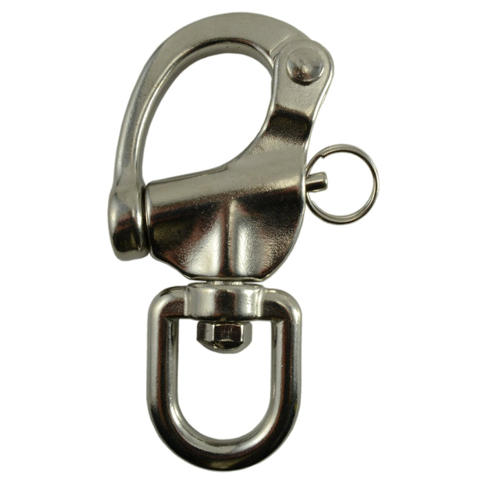 7/8" x 4-7/8" 316 Stainless Steel Swivel Snap Hook Shackles