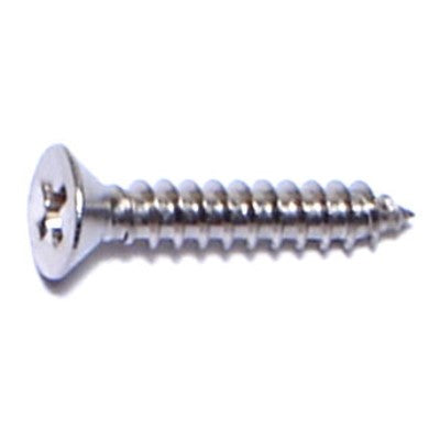 #4 x 5/8" 18-8 Stainless Steel Phillips Flat Head Sheet Metal Screws