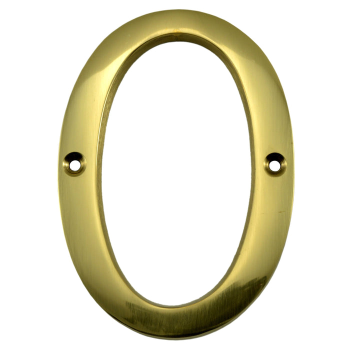 4" - "0" Solid Brass House Numbers