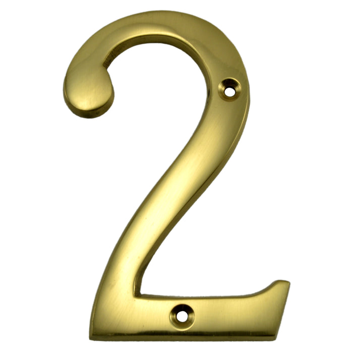 4" - "2" Solid Brass House Numbers