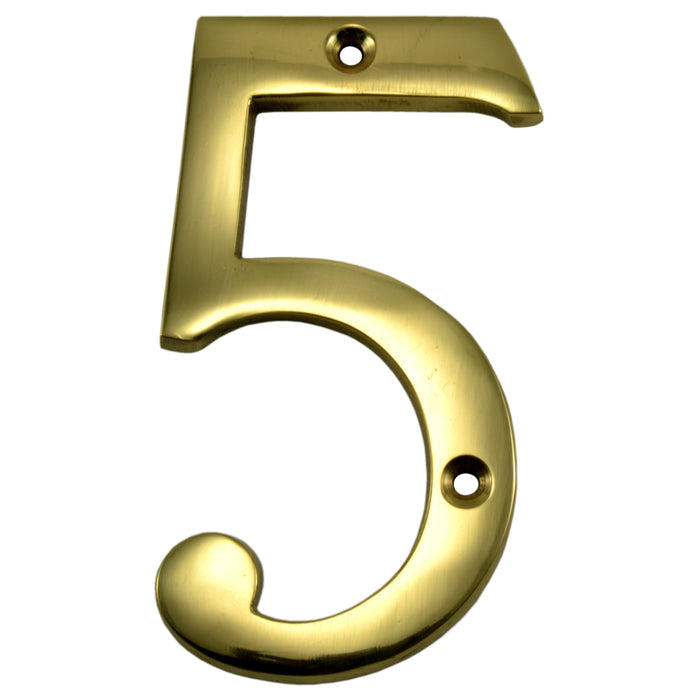 4" - "5" Solid Brass House Numbers
