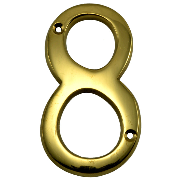 4" - "8" Solid Brass House Numbers