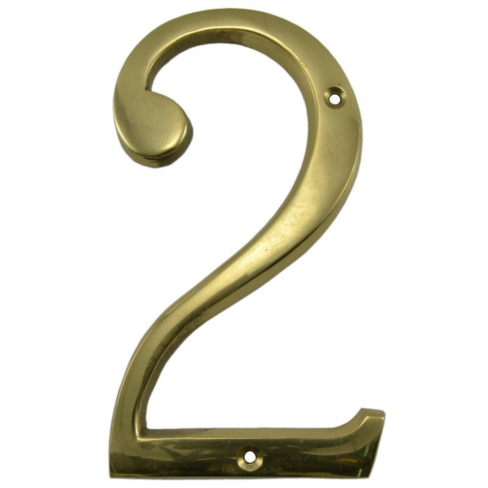 6" - "2" Solid Brass House Numbers