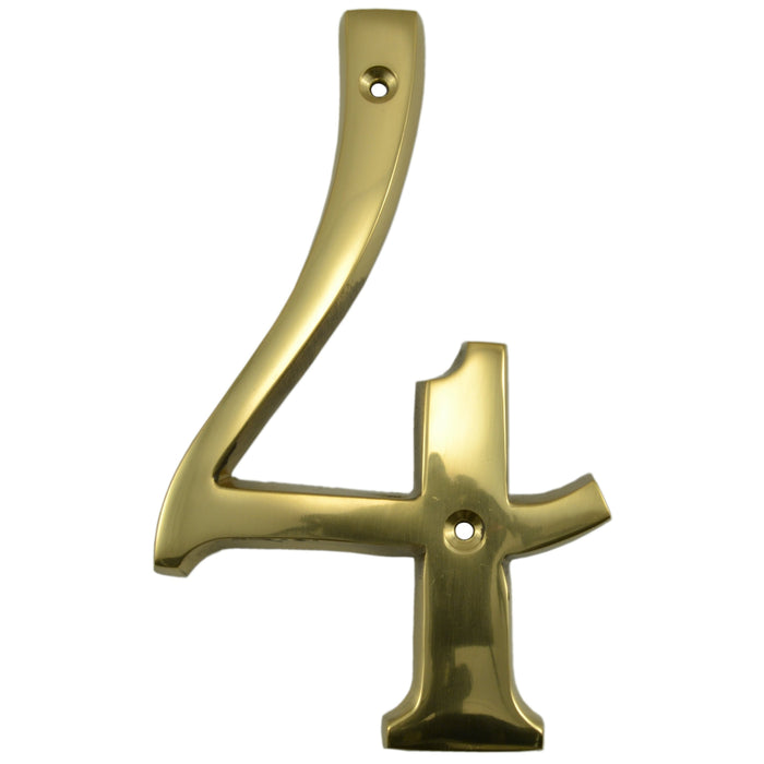 6" - "4" Solid Brass House Numbers