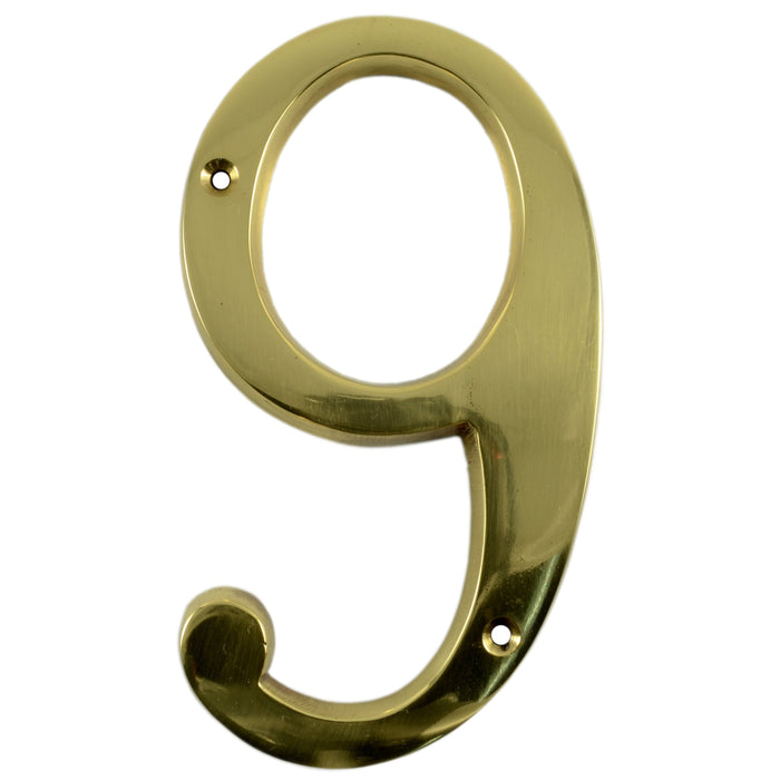 6" - "6" Solid Brass House Numbers