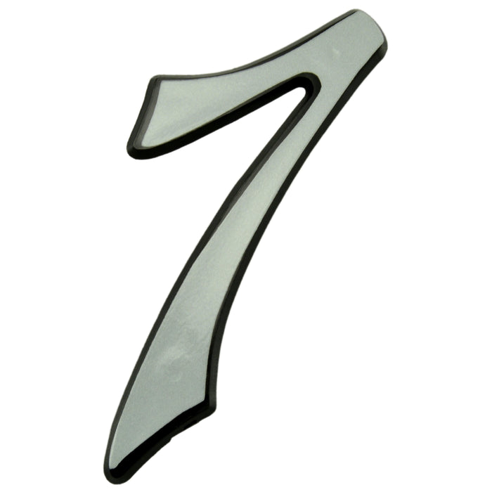 4" - "7" White Plastic Reflective House Numbers
