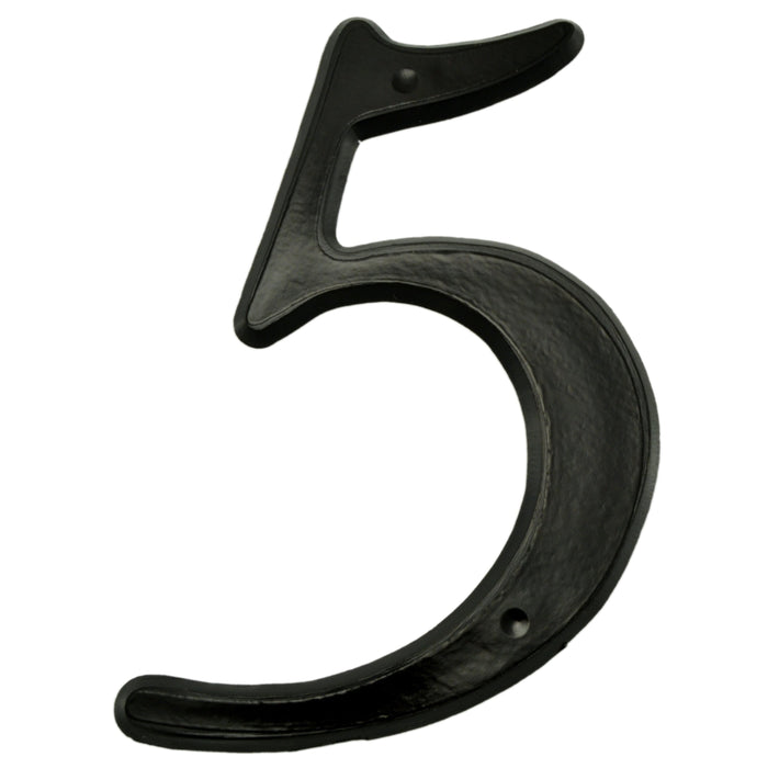 4" - "5" Black Plastic Reflective House Numbers
