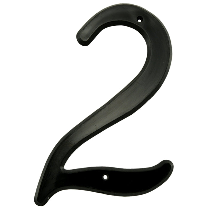 4" - "2" Black Plastic House Numbers