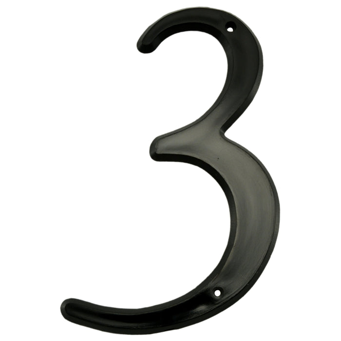 4" - "3" Black Plastic House Numbers