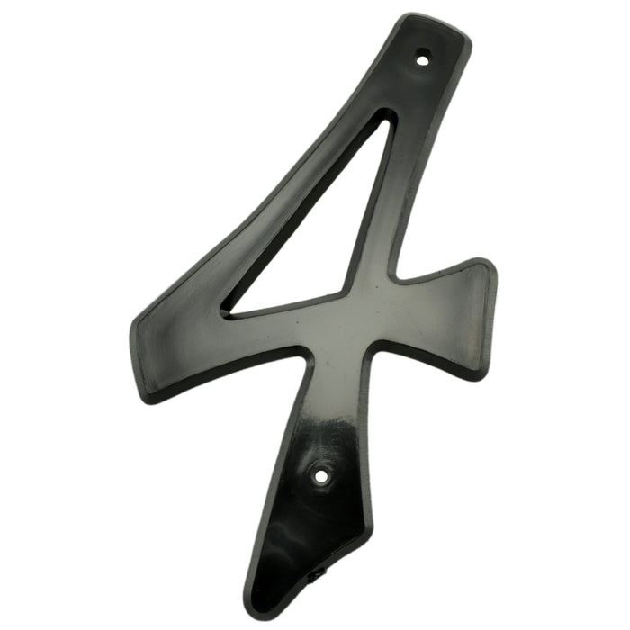 4" - "4" Black Plastic House Numbers