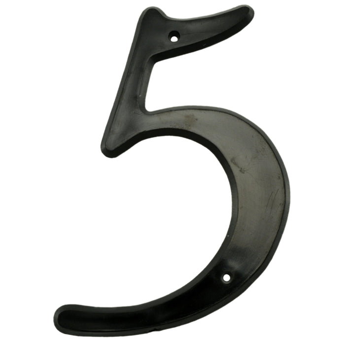 4" - "5" Black Plastic House Numbers