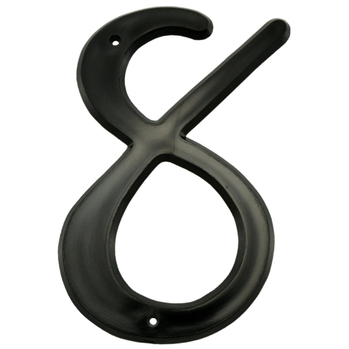 4" - "8" Black Plastic House Numbers