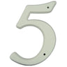 5.25" - "5" White Plastic House Numbers