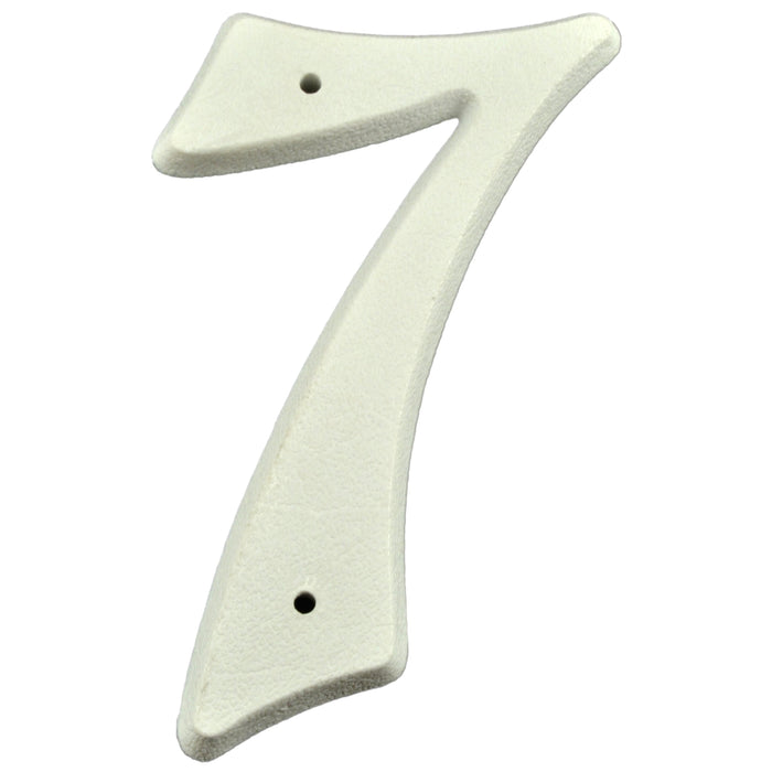 5.25" - "7" White Plastic House Numbers