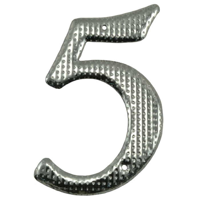 3.75" - "5" Silver Colored Aluminum House Numbers