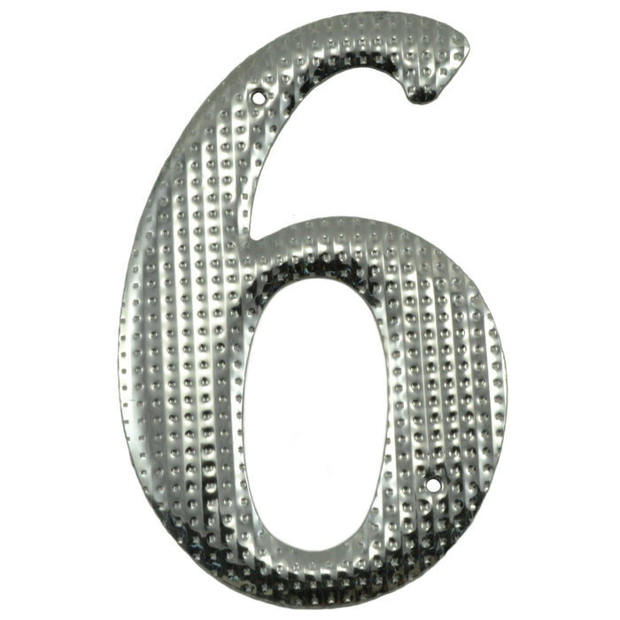 3.75" - "6" Silver Colored Aluminum House Numbers