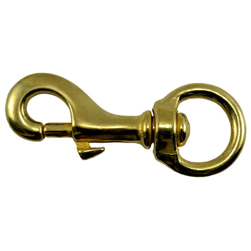 3/4" Brass Swivel Bolt Snap Hooks