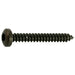 #8 x 1-1/4" Black Steel Star Drive Pan Head Sheet Metal Screws